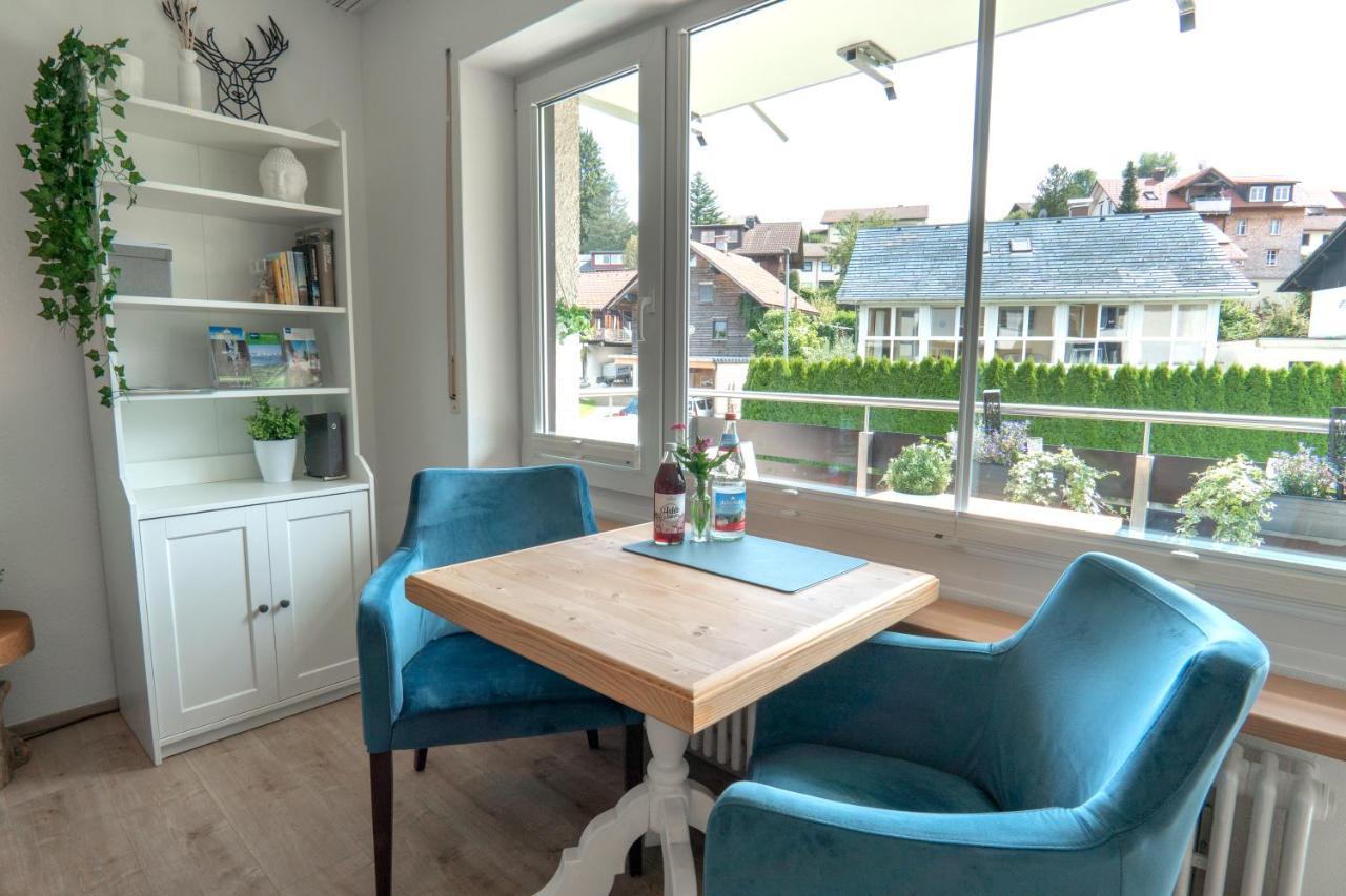 Ferienwohnung Bergpfote - Hund Herzlich Willkommen Scheidegg Bagian luar foto