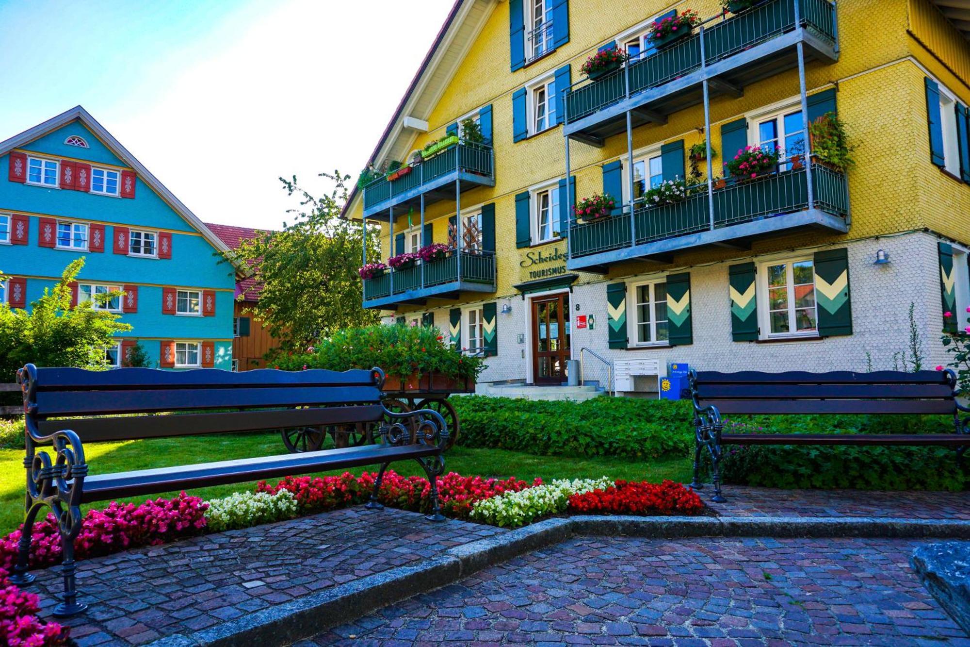 Ferienwohnung Bergpfote - Hund Herzlich Willkommen Scheidegg Bagian luar foto